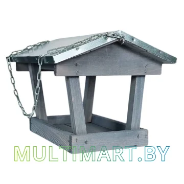 Кормушка Четыре Солнца Р-7 подвесная (серый)